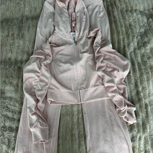 Pink Velour Tracksuit